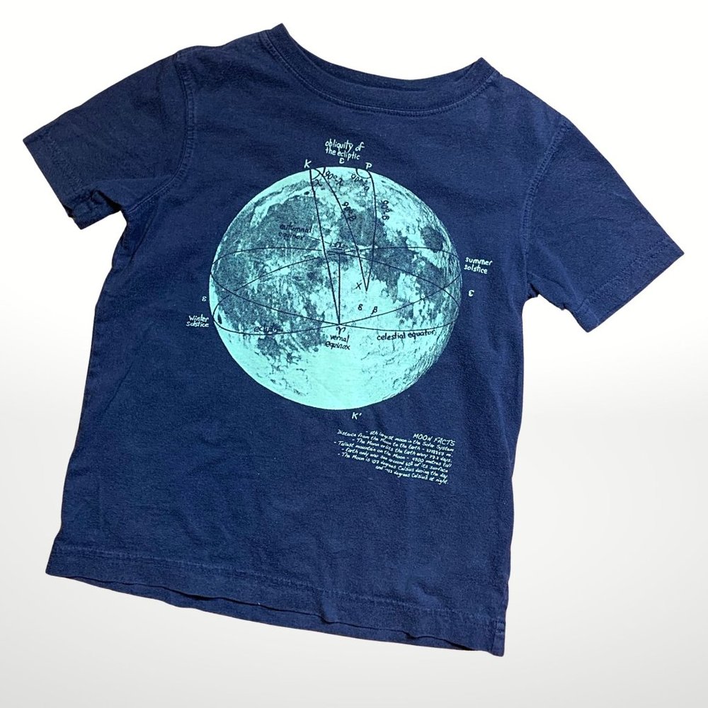 Moon Facts Graphic Tee Glow In The Dark!